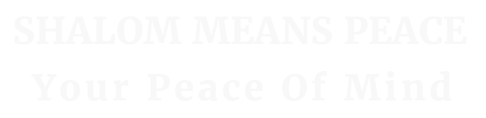 Shalom means peace